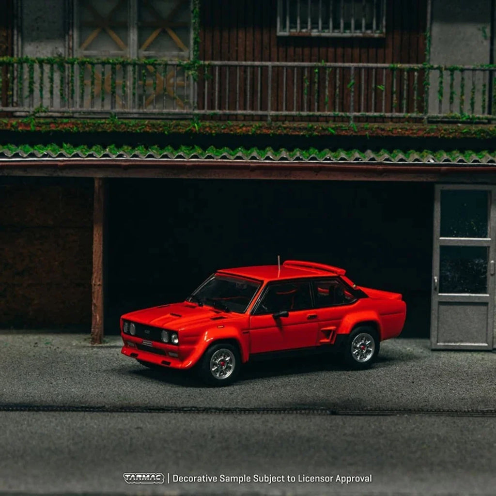 Tarmac Works ROAD64 T64R-094-RE 1:64 Fiat 131 Abarth Rally Stradale Red Diecast Model Car In Stock Ready To Ship