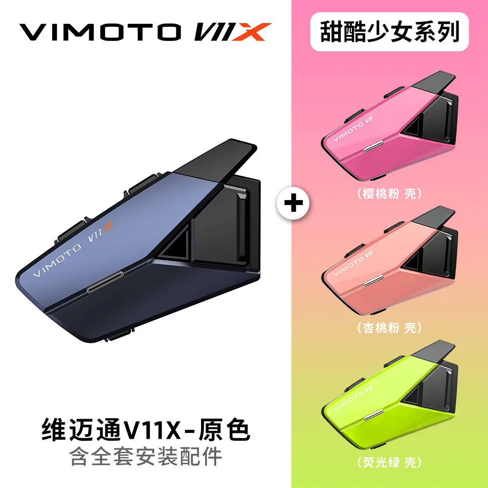 VIMAITONG V10X Helmet Bluetooth Earphones Motorcycle Riding Dedicated Multi-Person Intercom Full Helmet Built-in Headphones