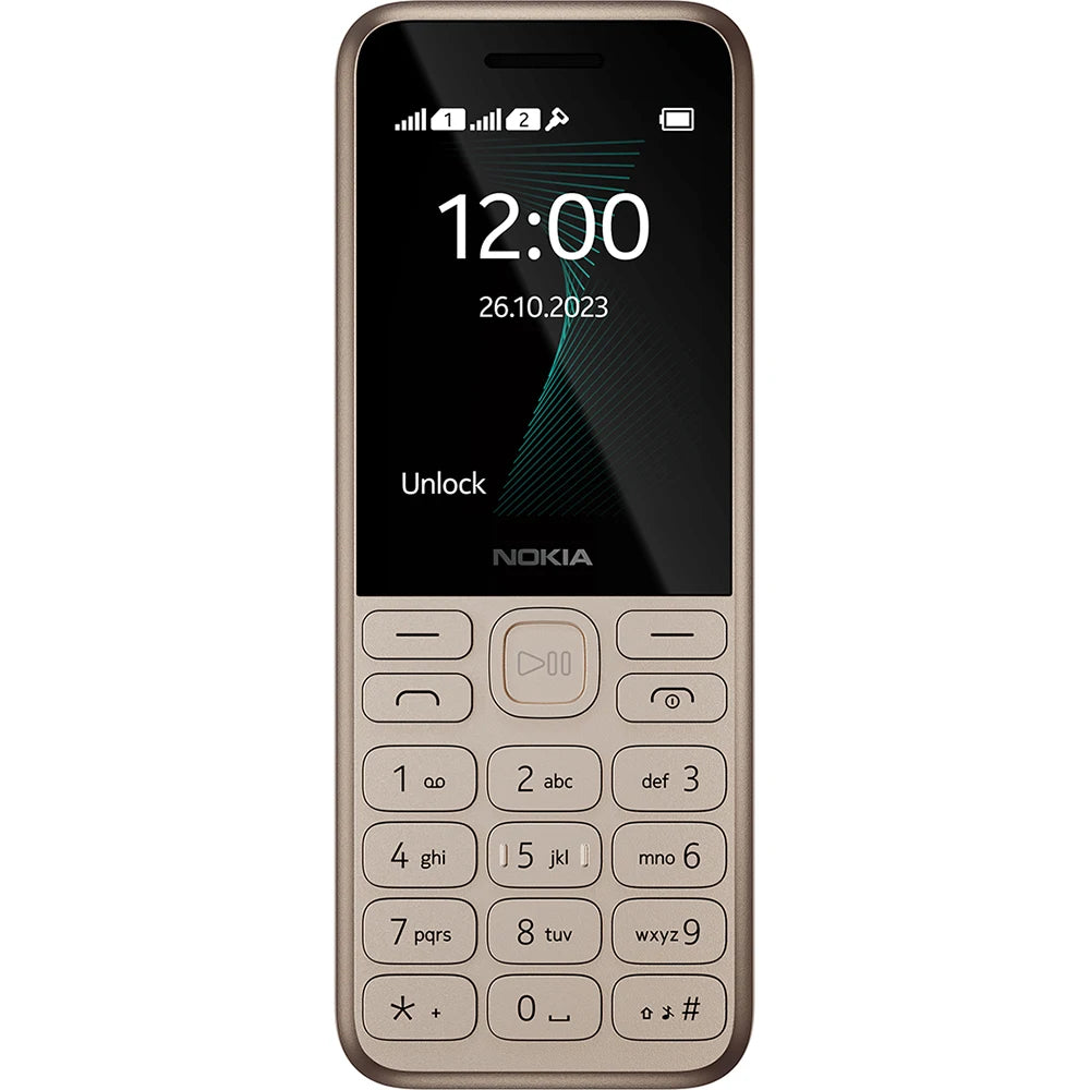 Nokia 130 2023 2G Backup Phone 2SIM 1450mAh 2.4-inch MP3 FM Radio MicroUSB LED Flashlight Nokia Physical Buttons Elderly Phone