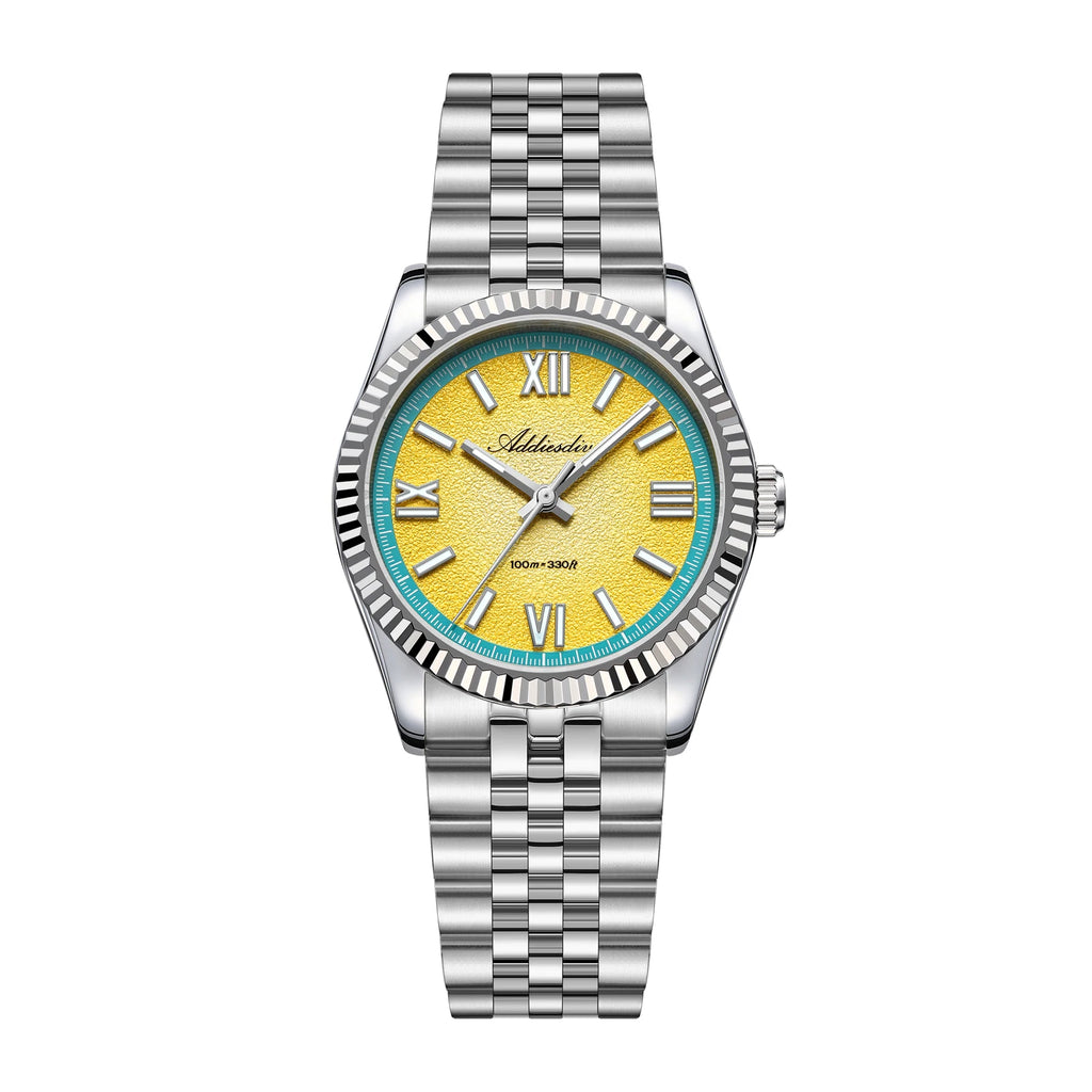 ADDIESDIVE Hight Quality Sapphire Glass 10Bar Waterproof Watches 316L Stainless Steel BGW9 Super Luminous Wristwatches for Women