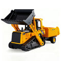 Engineering Vehicle Model Double Head Excavator Bulldozer Children Educational Diecast Construction Vehicle Toy Kids Boy Gift