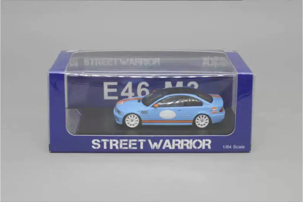 Ready To Ship Street Warrior1:64 BMW E46 M3 & E30 M3 Gulf Livery Diecast Model Car Collection (2 Variants) In Stock