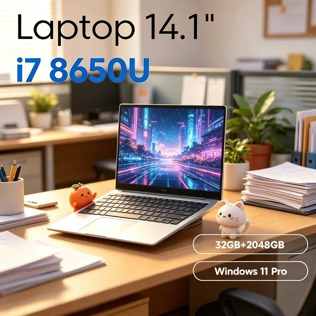 Seraphic 2026 Inviolate 14.1" Hyperslim Laptop Intel Core I7-8650U 32GB RAM 2TB M.2 SSD Windows 11 Pro Dwelling Intellectual