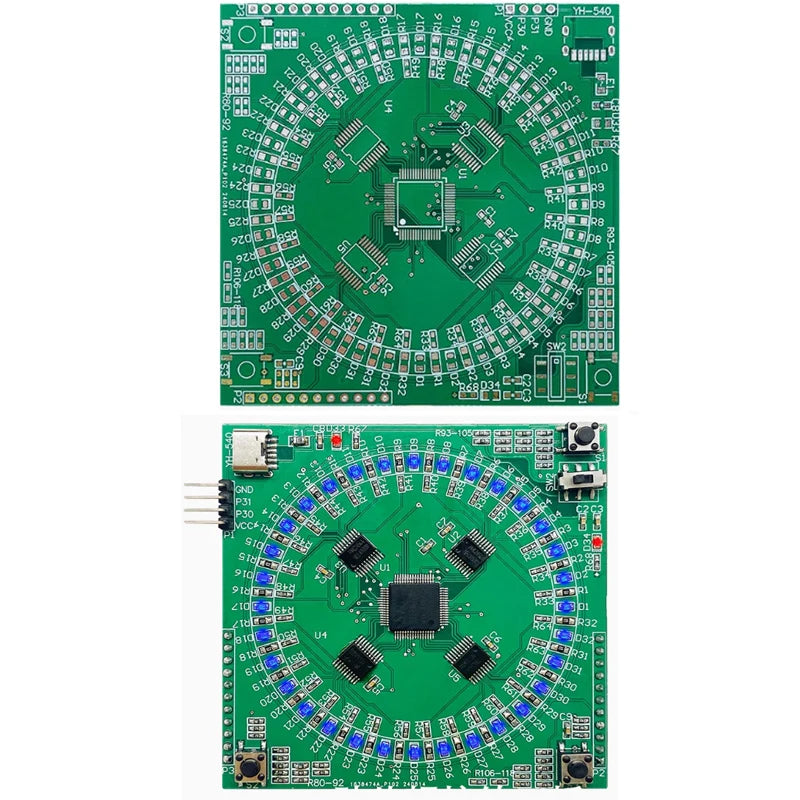 DIY Patch Welding Practice Board Electronic Welding Kit 5V Welding Kit 16x16LED Display Practice Teaching Circuit Board
