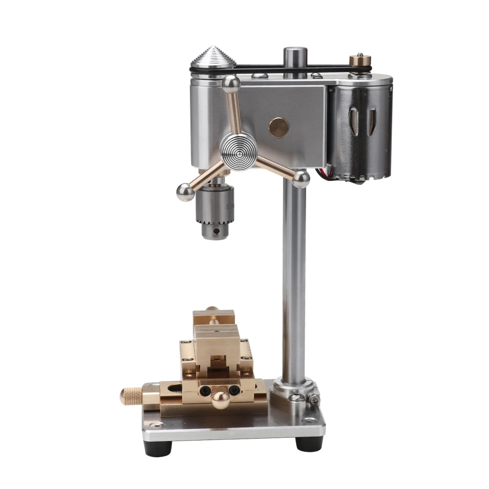 Mini Table Drill Micro Bench Drill 0.3-4mm Precision Watch Repair Tool 3.175mm Chuck Industrial-Grade Aluminum Alloy Body