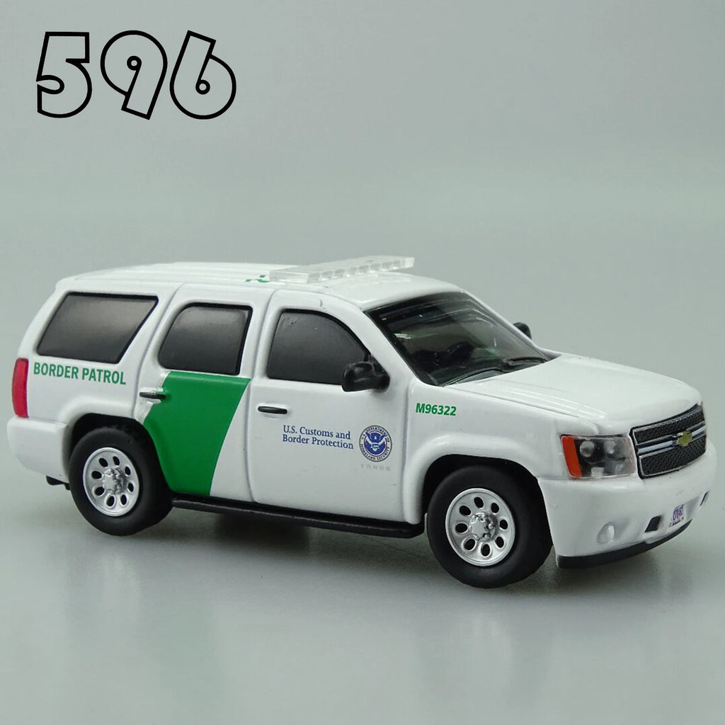 596 1/64 Chevrolet Sabon Federal Police Car of The Mexican Federation Car Alloy Motor Vehicle Diecast Metal Model Kids Toys Boys