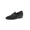 New Autumn Genuine Leather Women Pumps Fashion Pleated Round Toe Shoes for Women Thick Heel Women Loafers Zapatos Mujer Low Heel