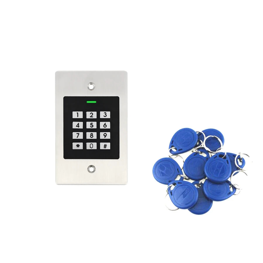 Outdoor Door Entry System Digital Keypad password Access Control Door Lock With 125KHz Card Reader