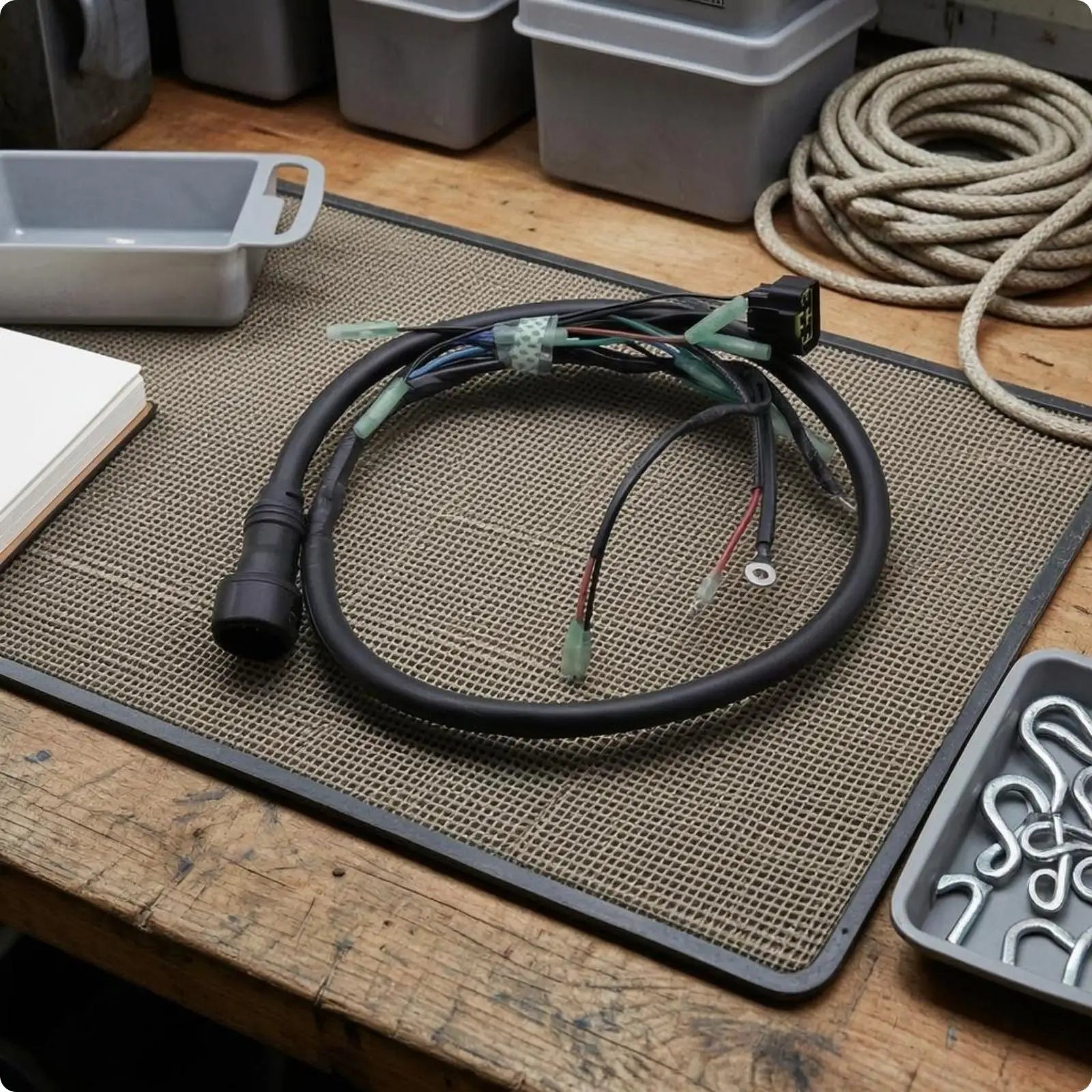 Switch Wiring Harness Assembly Multi Connector Design Outboard Engine Wiring Harness Marine Engine Cable Assembly