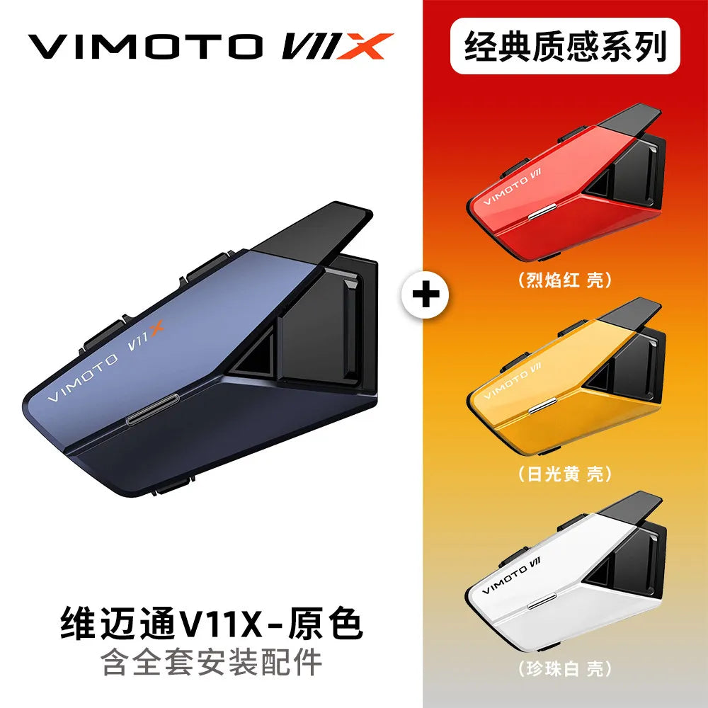 VIMAITONG V10X Helmet Bluetooth Earphones Motorcycle Riding Dedicated Multi-Person Intercom Full Helmet Built-in Headphones