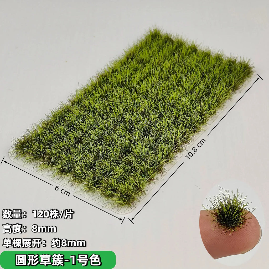 120pcs/box Miniature Grass Cluster Model Kits Vegetation Materials Diy Railway Sand Table Lawn Layout Kit Diorama Accessory