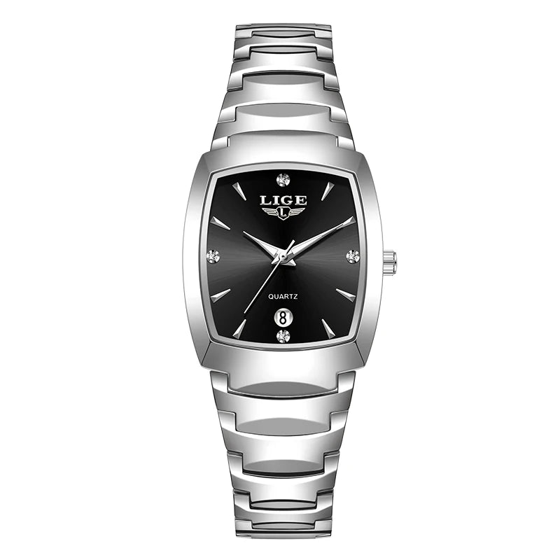 LIGE 2026 new Women's Watch Business Luxury Ladies clock Fashion quartz Simple Watch for Women Gift Women's wristwatch reloj+BOX