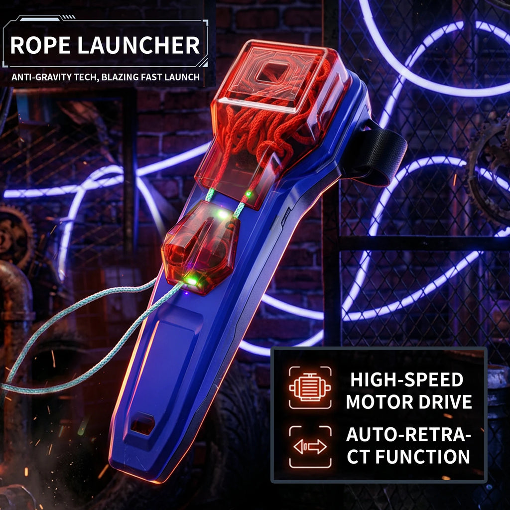 Spider Silk Rope Launcher Auto Retractable Wrist Toy Creative Cosplay Battle Game Luminous Loop Shooting Gift