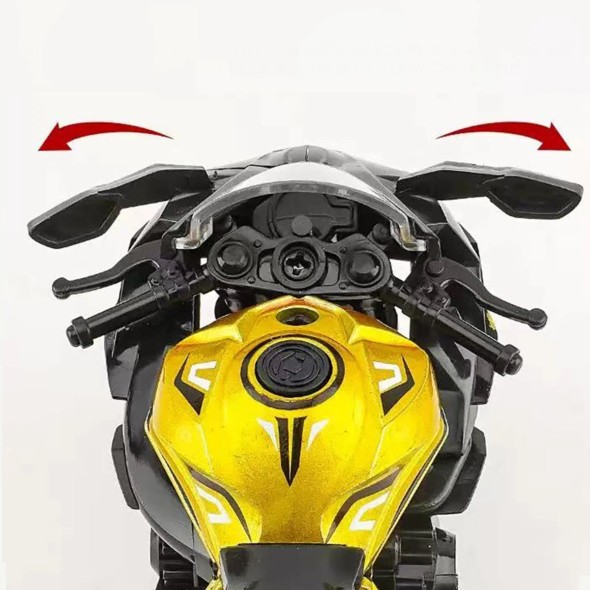 1:32 Scale Cast Simulation Alloy Toy Motorcycle Pull-Back Drive Collectible Miniature Bike Model for Kids