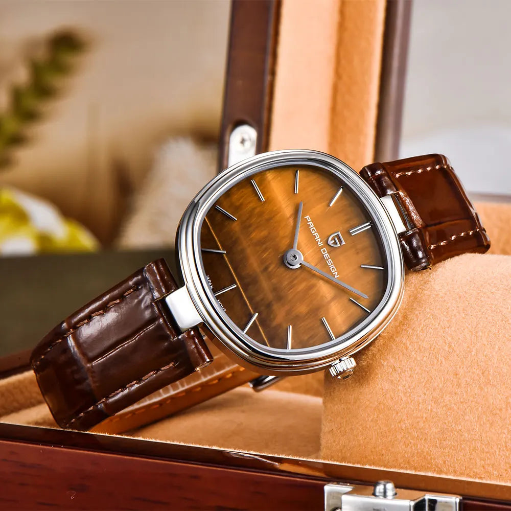 PAGANI DESIGN 2026 New Quartz Watch Top Brand Waterproof Watch Sapphire Glass Classic Leather 32mm Women Wristwatch Gift Watches