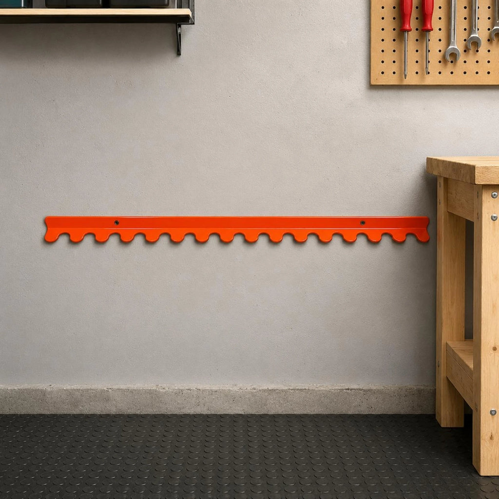 Golf Club Wall Rack Metal Golf Club Storage Stand Vertical Slot Rack Mounted with Holes for Garage