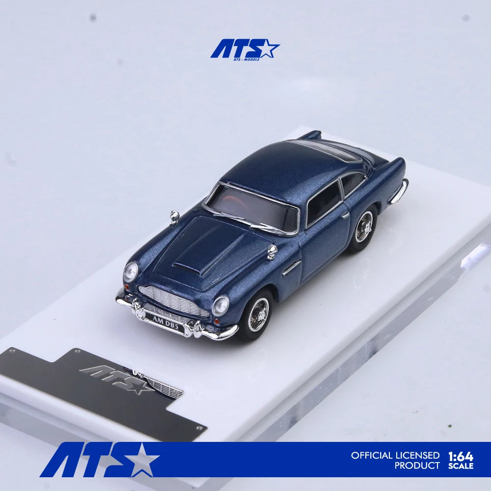 ATS 1:64 DB5 -Blue Painting Simulation Alloy Car Model for Hobby&Collectibles&Display