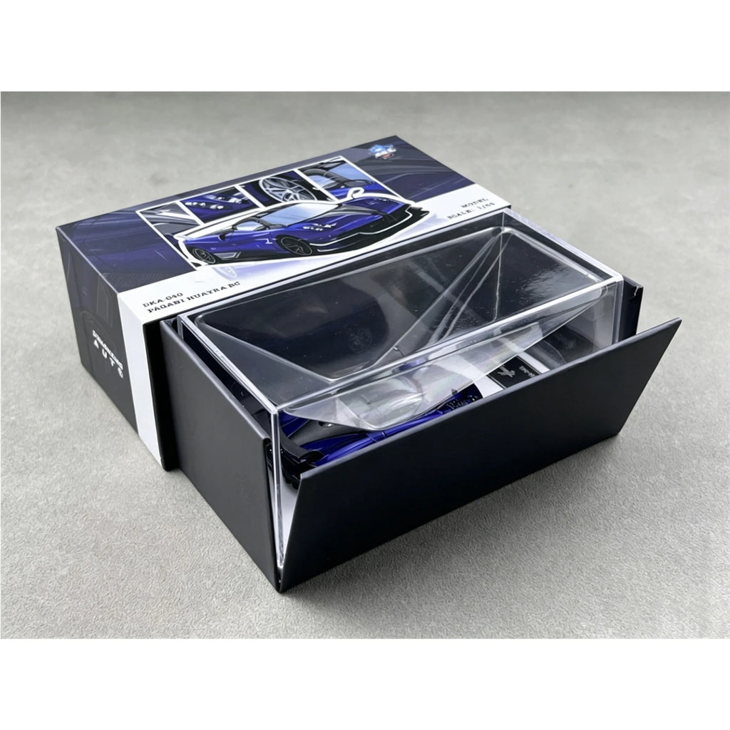 Demon King Auto 1:64 Pagani Huayra BC Blue Carbon Diecast Car Model In Stock Ready To Ship