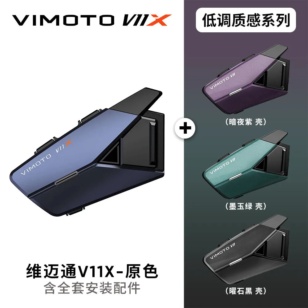 VIMAITONG V10X Helmet Bluetooth Earphones Motorcycle Riding Dedicated Multi-Person Intercom Full Helmet Built-in Headphones