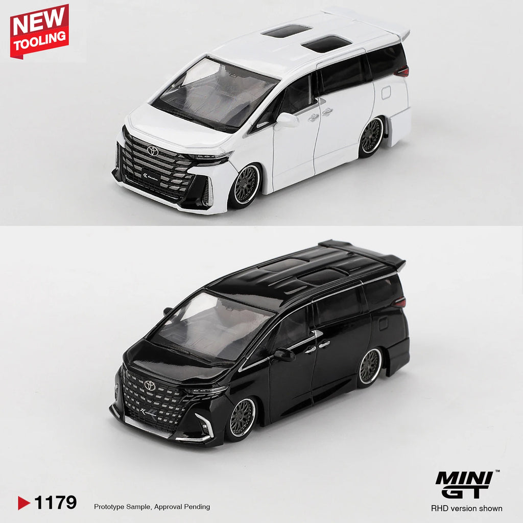 MINIGT 1/64 Toyota Alphard Vellfire 40 KUHL MGT01179-CH Cars Alloy Diecast Metal Model Kids Toys Boys