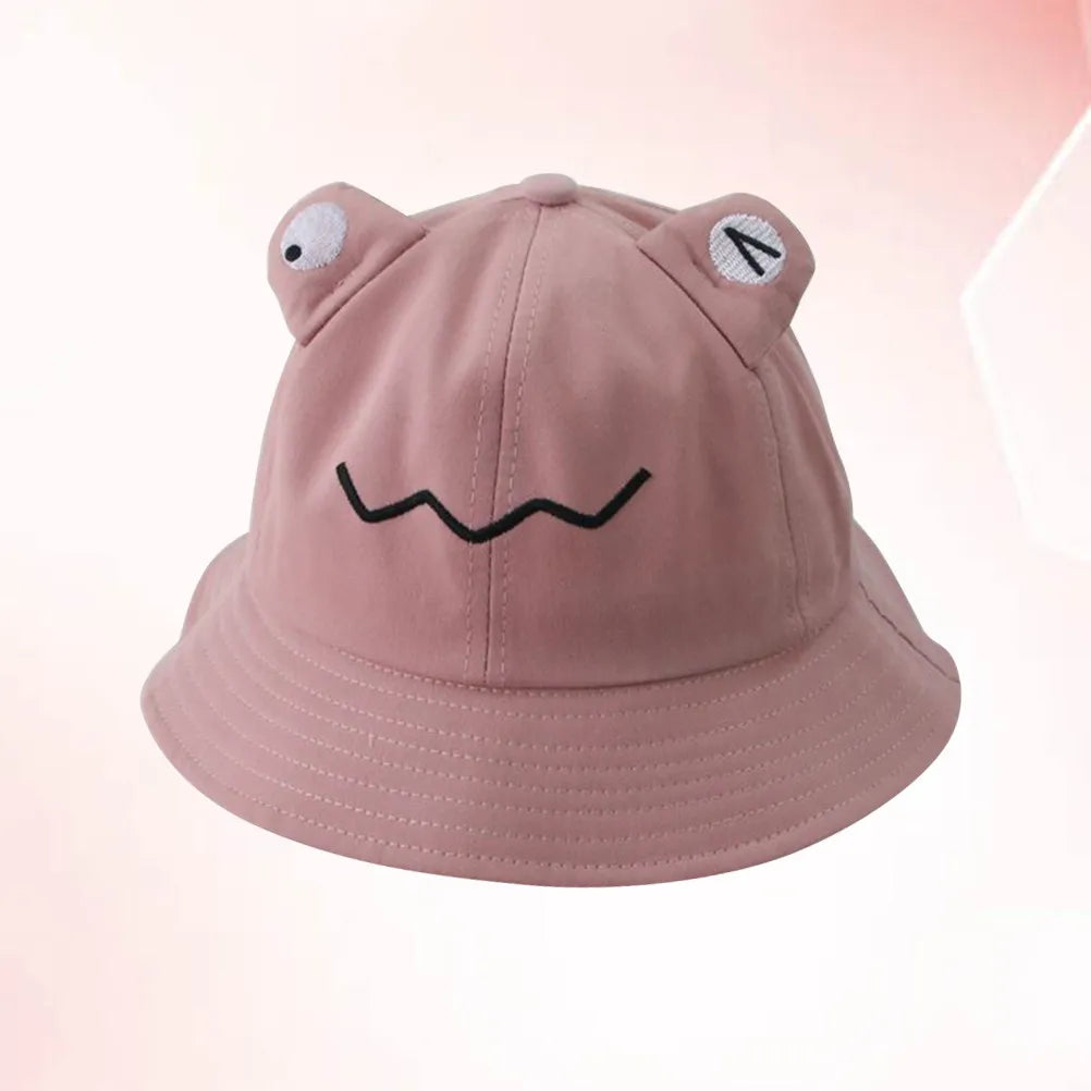 Children Sun Hat Pink Lightweight Uv Protection Fisherman Bucket Hat Outdoor Summer Beach Sun Protection Ideal for Hiking