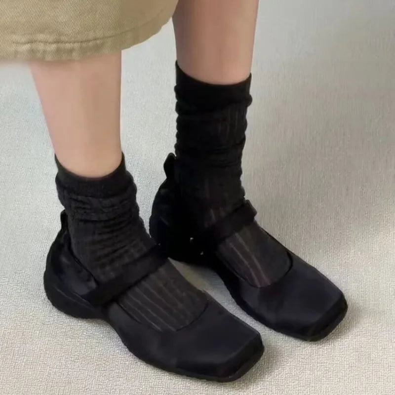 Fashionable and Comfortable Soft-soled Mary Jane Shoes for Women, High-end Style, Shallow Toe Single Shoes