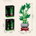 Simulated Persimmon/Flower/Bamboo Model Building Blocks Chinese-style Potted Plant Assembled Room Decoration DIY Mini Bricks Toy