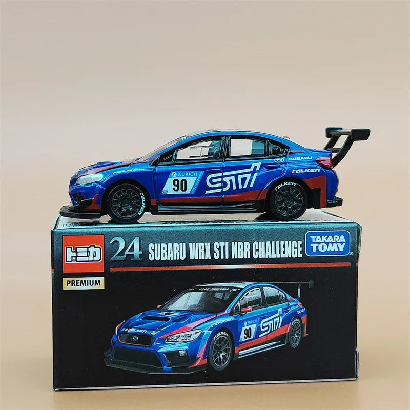 In Stock TOMY Tomica Premium Black Box 1/64 Subaru WRX STI Rally Racing Alloy Diecast Car Model Toy for Boys Collection Gift
