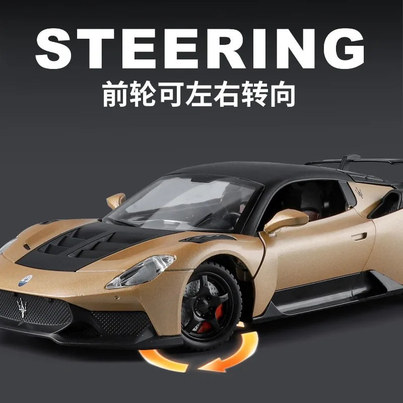 1:24 Martha gt2 Die-cast alloy toy car model Has various functions Collection Decoration miniature cars children's toys gift