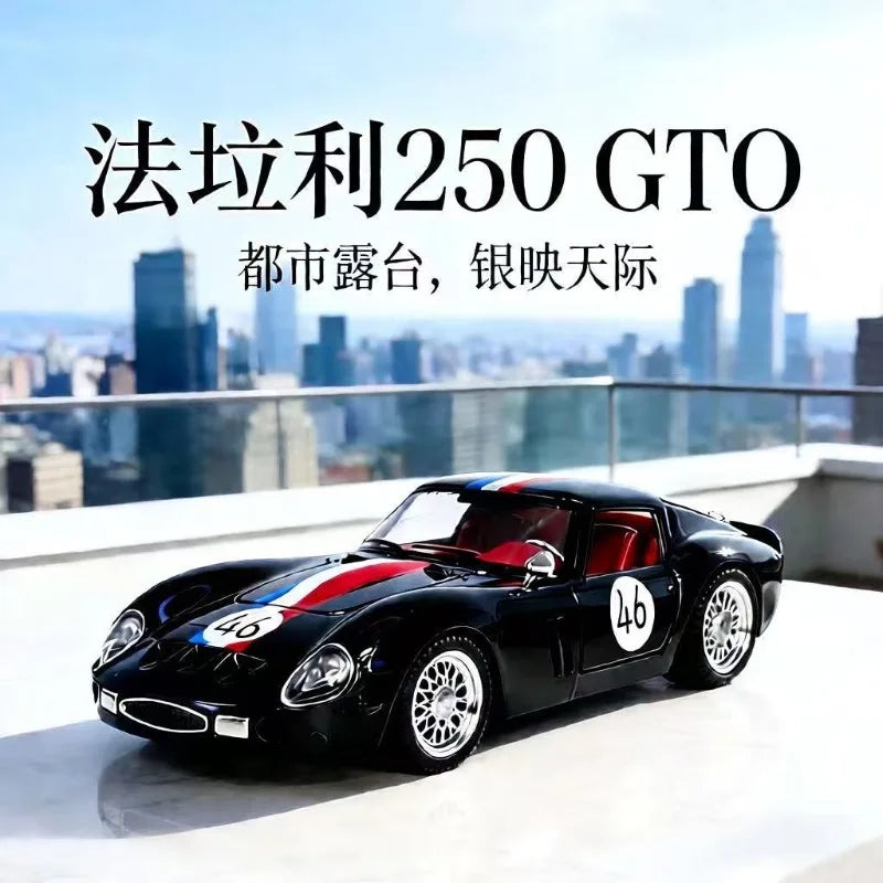 1:24 Ferrari 250 GTO Diecast Alloy Classic Car Model for Collectors Hobby Display Desktop Decoration Ornament Kids Toy Gift