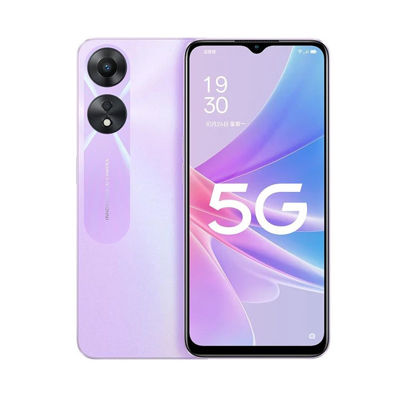Used Phone OPPO A78 5G LTE GSM Unlocked 6.56" 50MP Dual Camera (Dual SIM)(Dimensity 700)(Purple/Black/Blue Global)