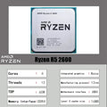 AMD 3.4GHz Base Frequency R5 2600 CPU 6 Core 12 Thread AM4 Socket Stable Performance Desktop Processor