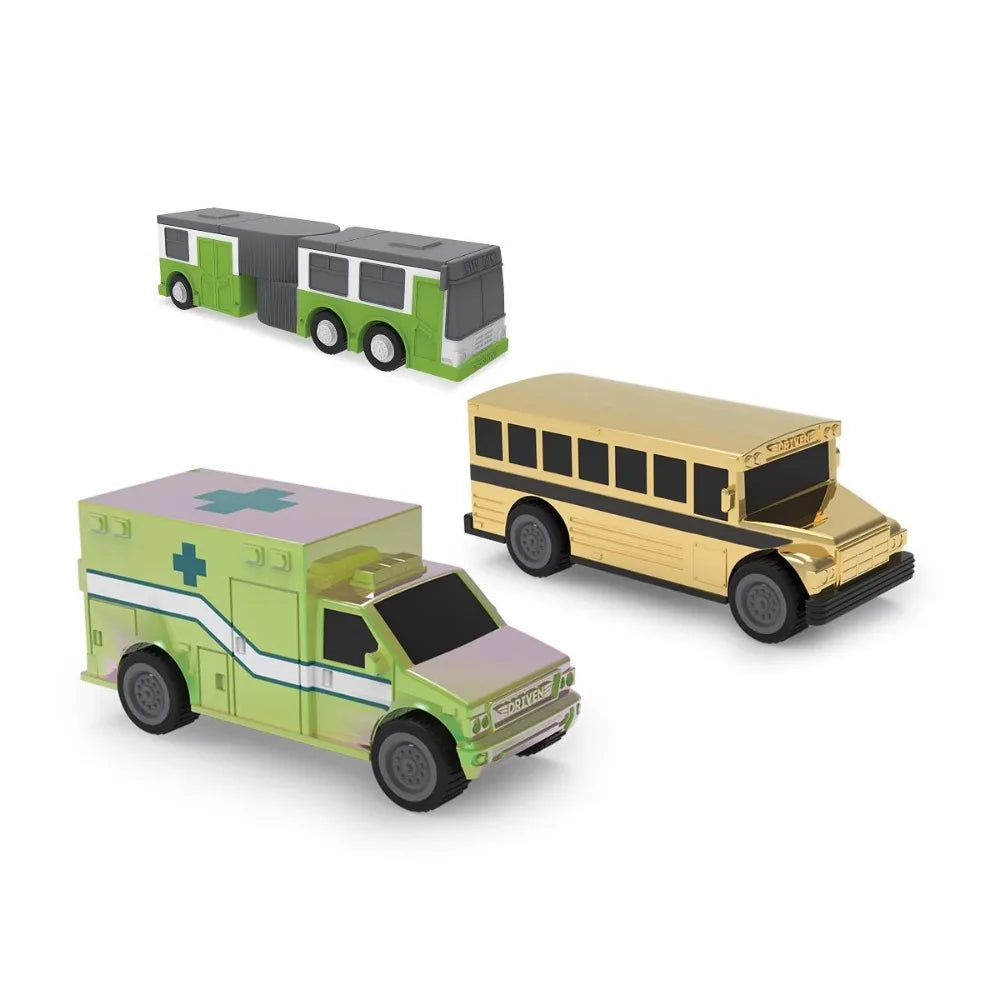 Battat Mini Toy Vehicle Playset - Pocket Series Blind: Educational Focus on Motor Skills, Plastic Car Set