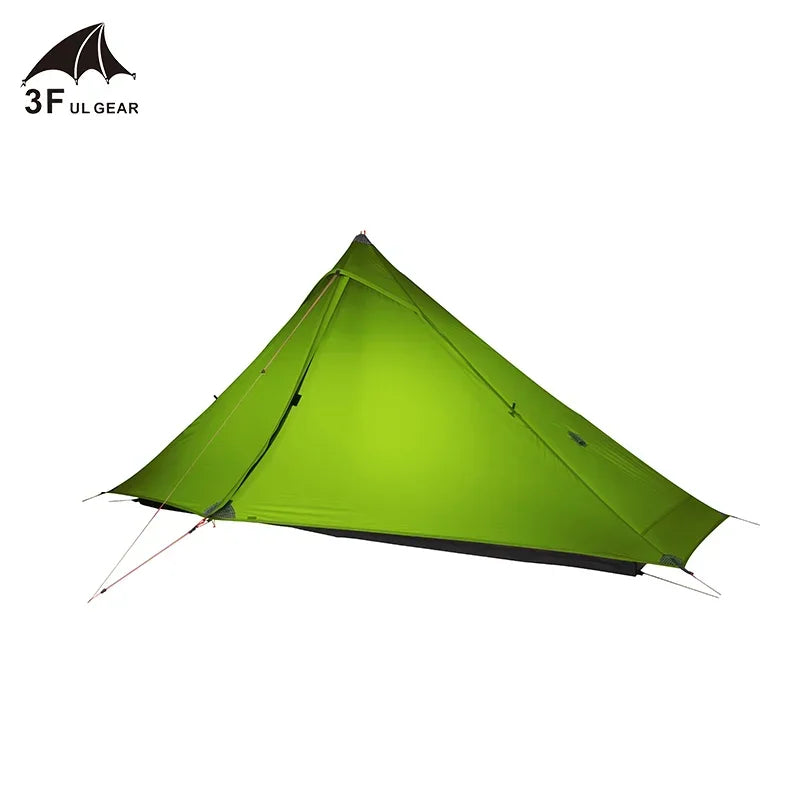 3F UL GEAR Official Lanshan 1 Pro Tent Outdoor One Person Ultralight Camping Tent 3 Season Professional 20D Silnylon Rodless