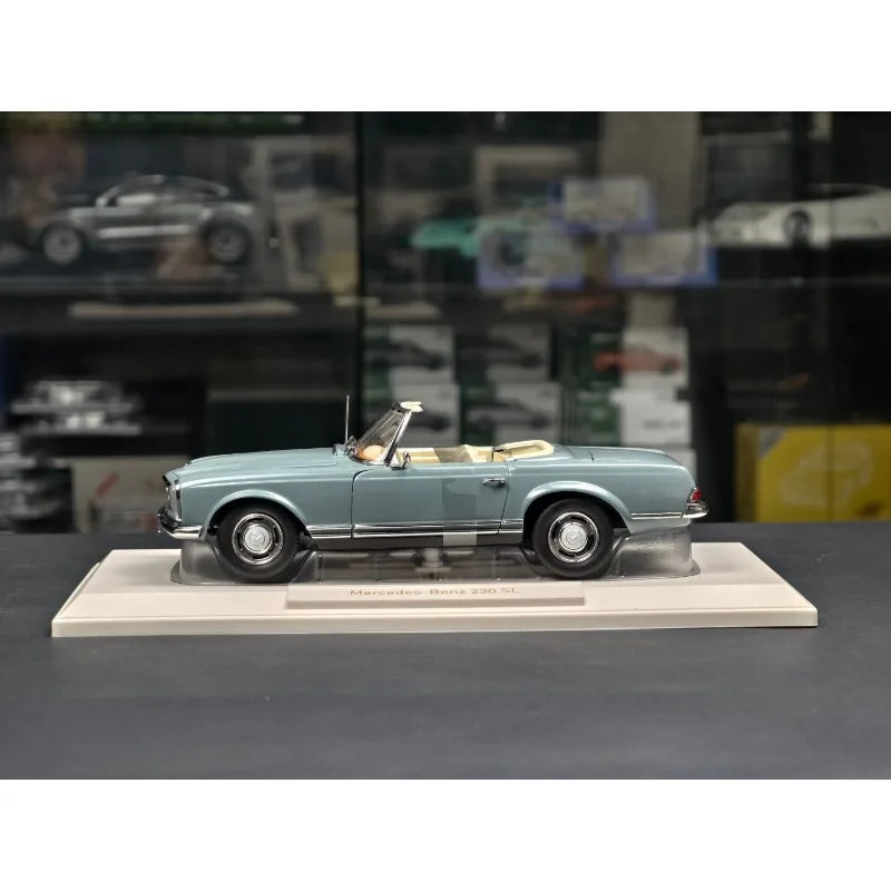 Diecast NOREV 1:18 Scale BENZ 230SL 1963 Convertible Alloy Car Model