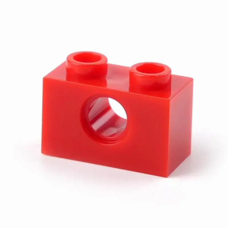 100PCS/Set 3700 1x2 With 1 Hole Technology Building Blocks Parts Educational Assembly Toys MOC Small Bricks DIY Accessories
