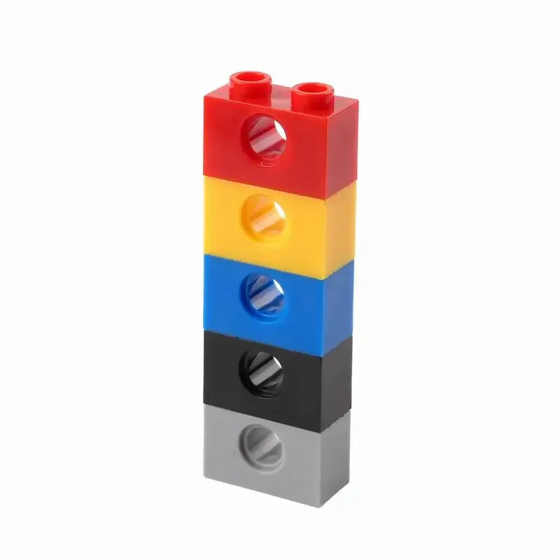100PCS/Set 3700 1x2 With 1 Hole Technology Building Blocks Parts Educational Assembly Toys MOC Small Bricks DIY Accessories