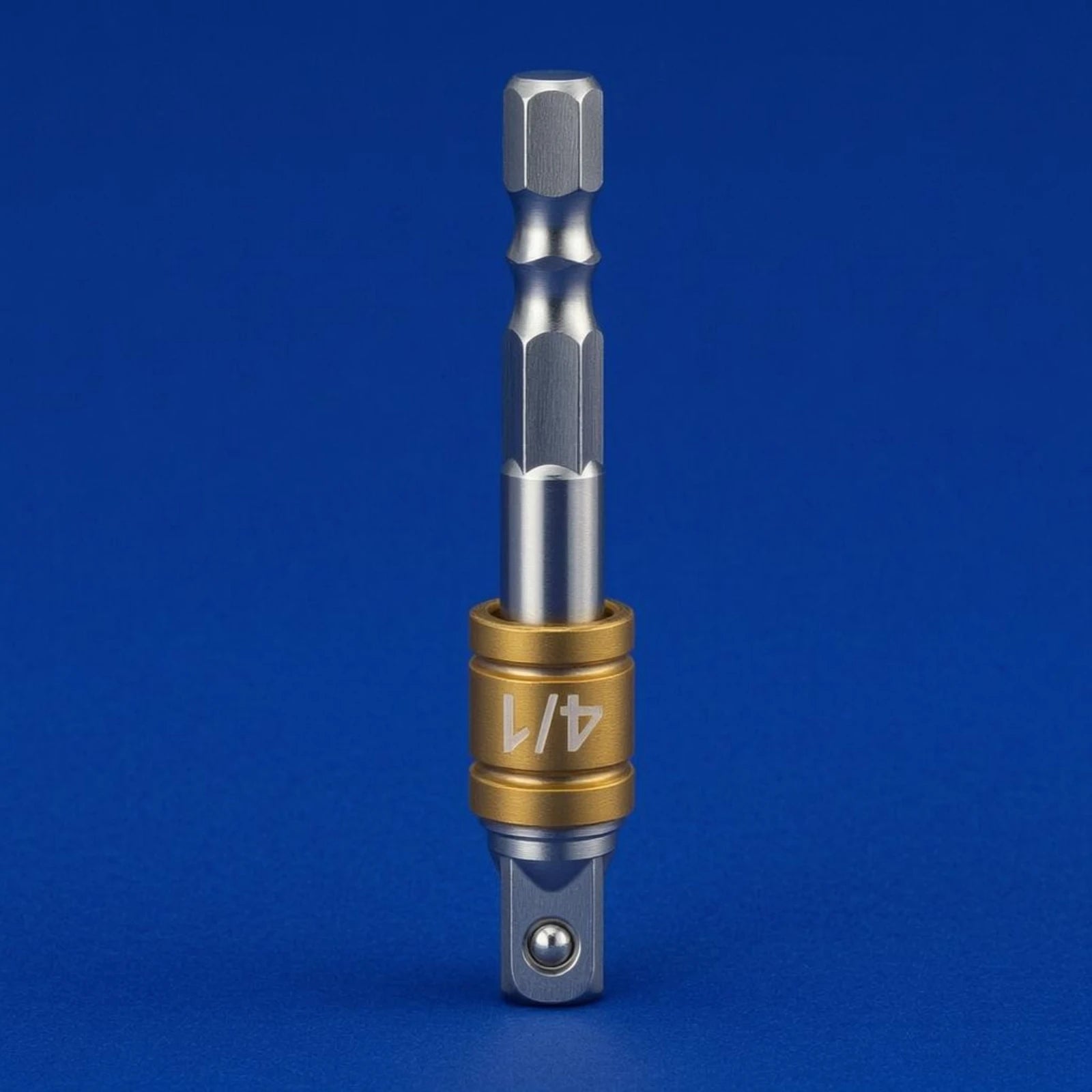 Hex Shank Adapter Bit Electroplated Hex to Square Adapter Socket Converter Forged Metal Power Tool Part Compact