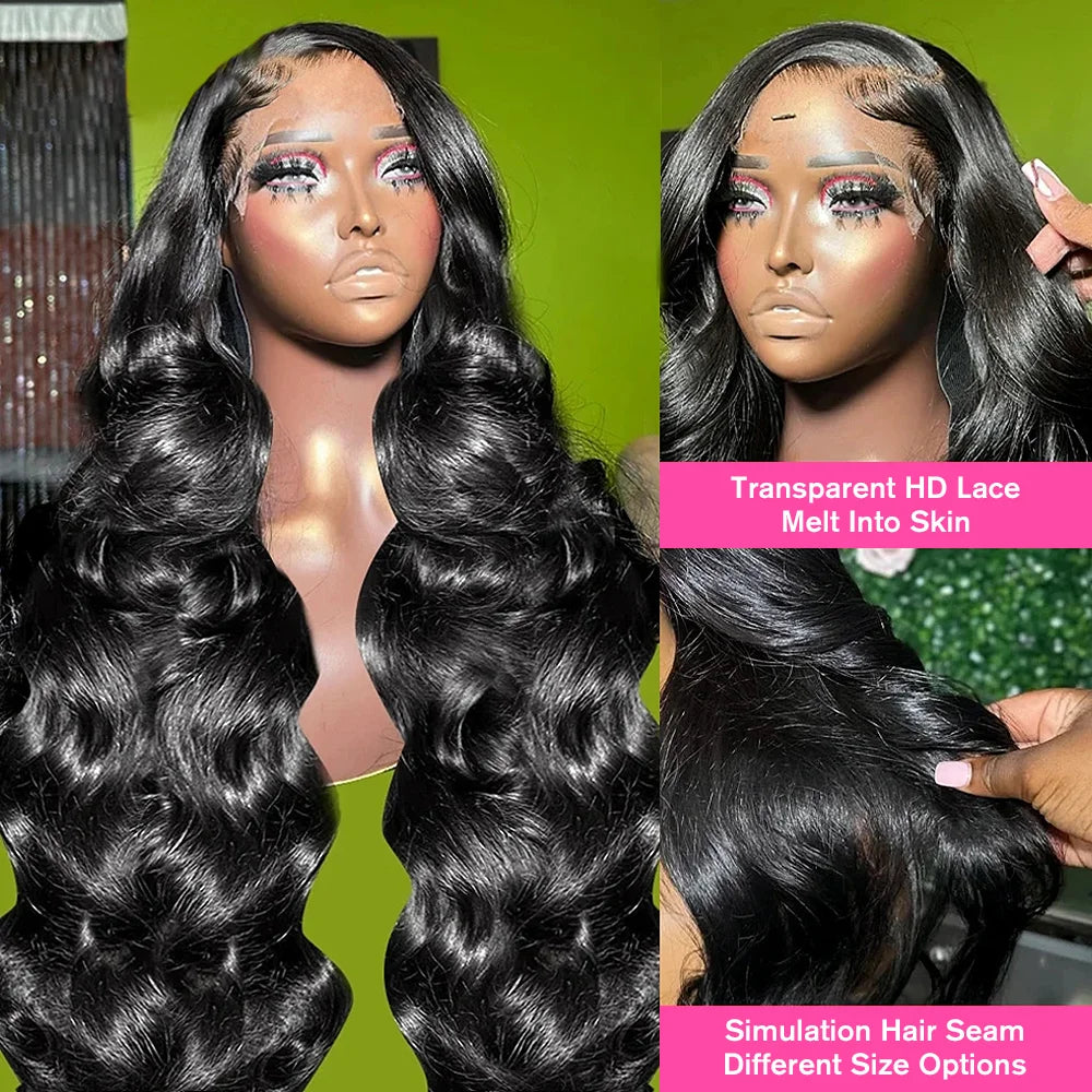 Wear Go Glueless Body Wave Lace Front Human Hair Wigs 13x6 HD Lace Frontal Wig Human Hair 5x5 HD Transparent Lace Closure Wigs
