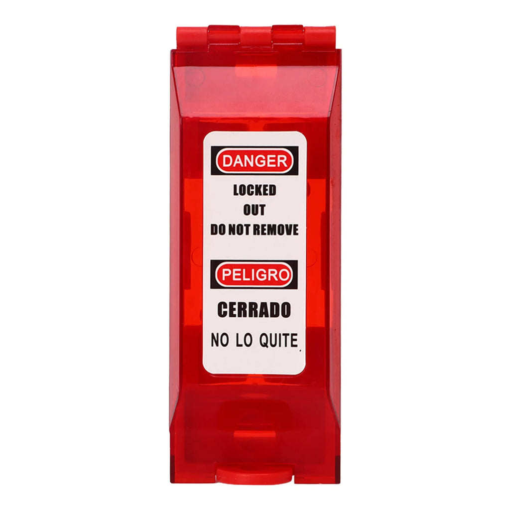 Sturdy PC Plastic Safety Lockout Padlock With Wall Cover Fit For Electrical Equipment Energy Lockout Tagout Operation