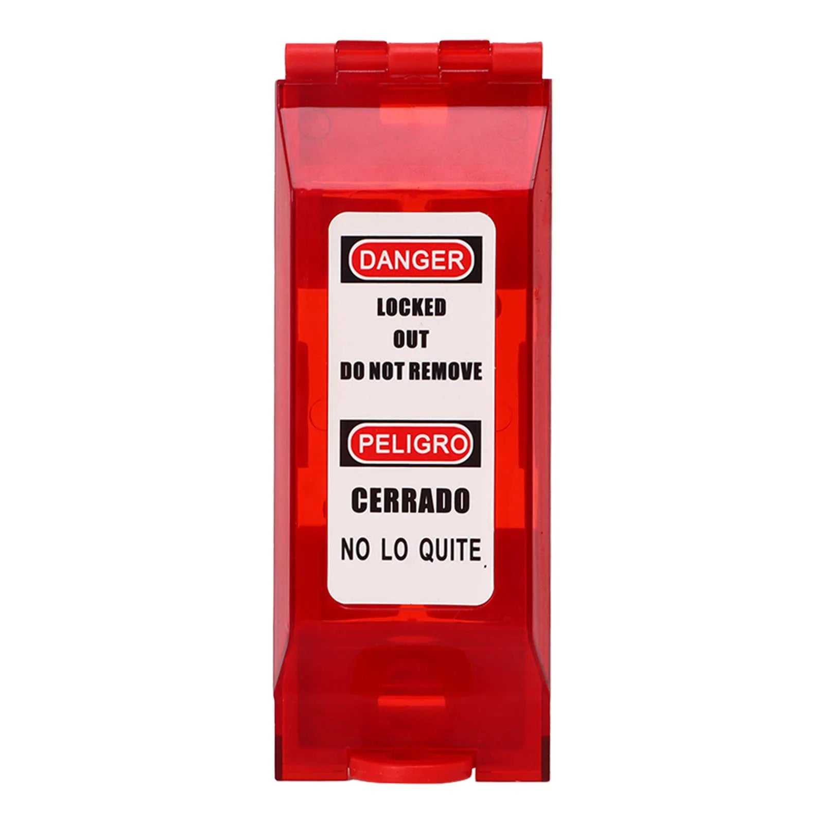Sturdy PC Plastic Safety Lockout Padlock With Wall Cover Fit For Electrical Equipment Energy Lockout Tagout Operation