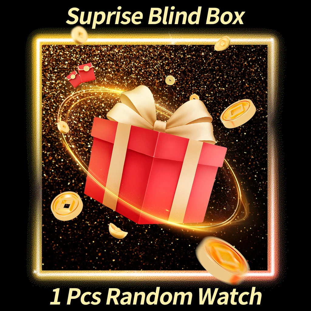 1PC Surprise Mystery Watch Blind Box-Luxury Large Dial Men Business Watches Casual Clock Sports Quartz Wristwatch（Without Box）