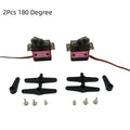 MG90S 9g 90° 180° Micro Servo Metal Gear 4.8V-6.0V for RC Helicopter Plane Boat Car Trex 450 RC Robot Arm Upgraded Parts