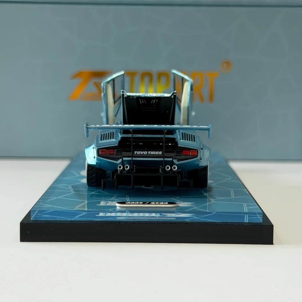 TOPART  1/64   Malaysia Exclusive LBWK Widebody Countach  Diecast Model Car
