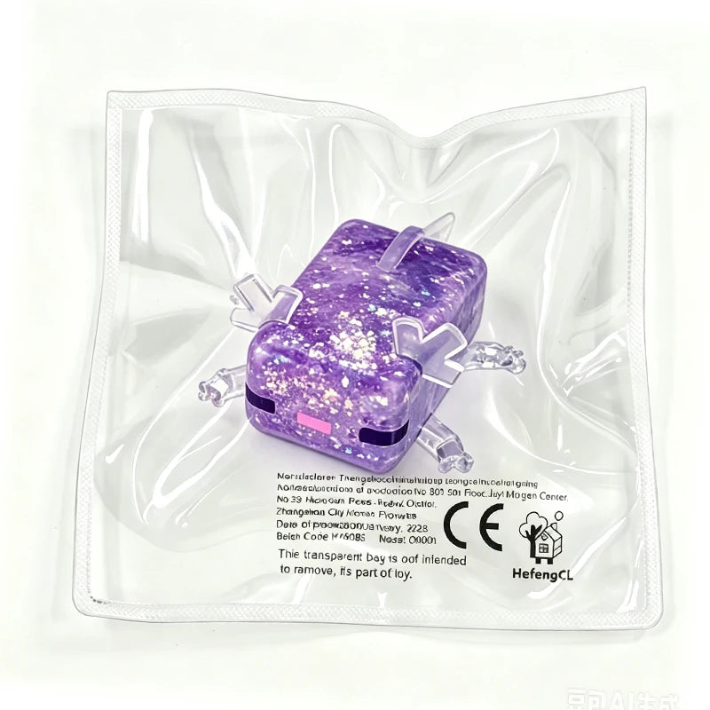 HefengCL Glitter Square Mini Axolotl Fidget Squishy TABA Maltose Sensory Stress Relief Toy Office Classroom Holiday Kids Gift