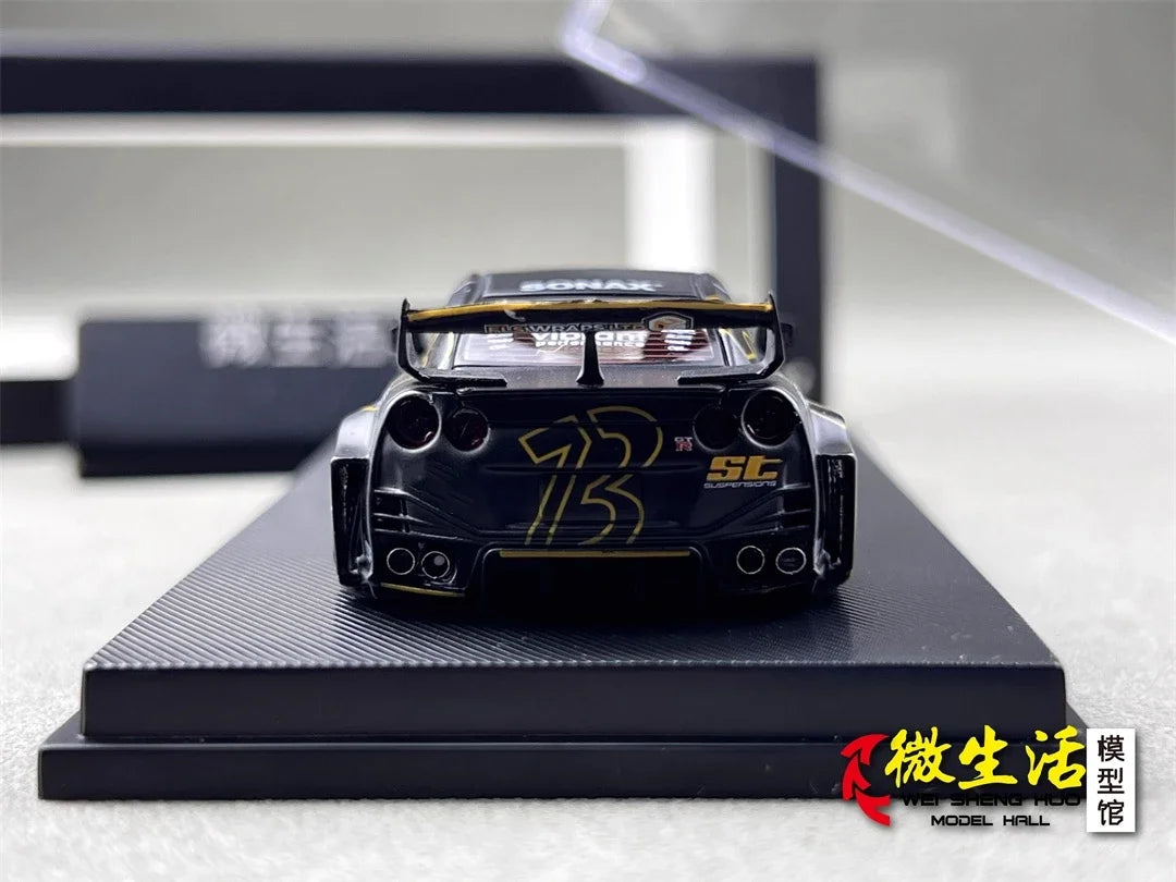 Ready stocks MC 1:64 LB 35GT-RR Matte Black Collection Gift Scale Model Car