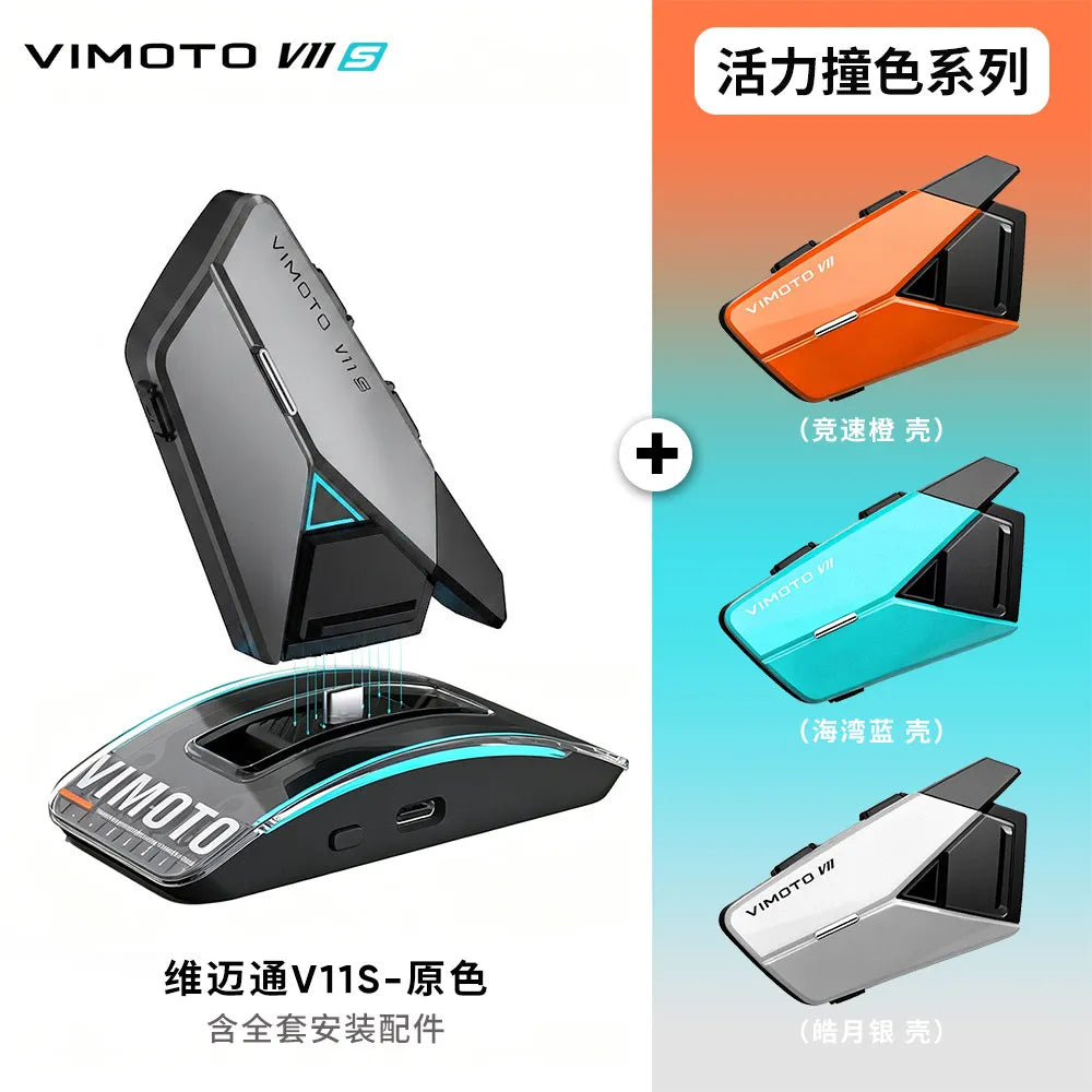 VIMAITONG V10X Helmet Bluetooth Earphones Motorcycle Riding Dedicated Multi-Person Intercom Full Helmet Built-in Headphones