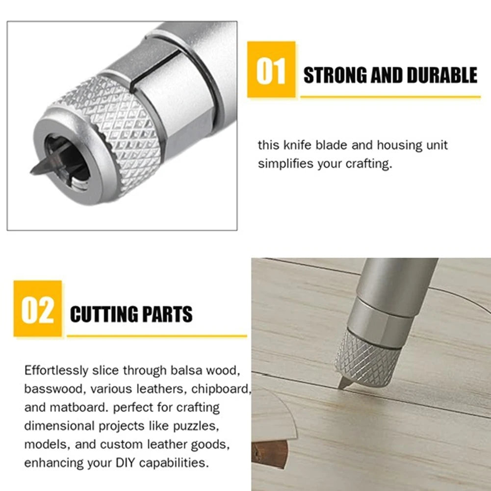 ABJA Replacement Knife Blade 2pcs, Hard & Durable Cutting Blade, Cuts Thick & Denser Materials for Cricut Maker Machine