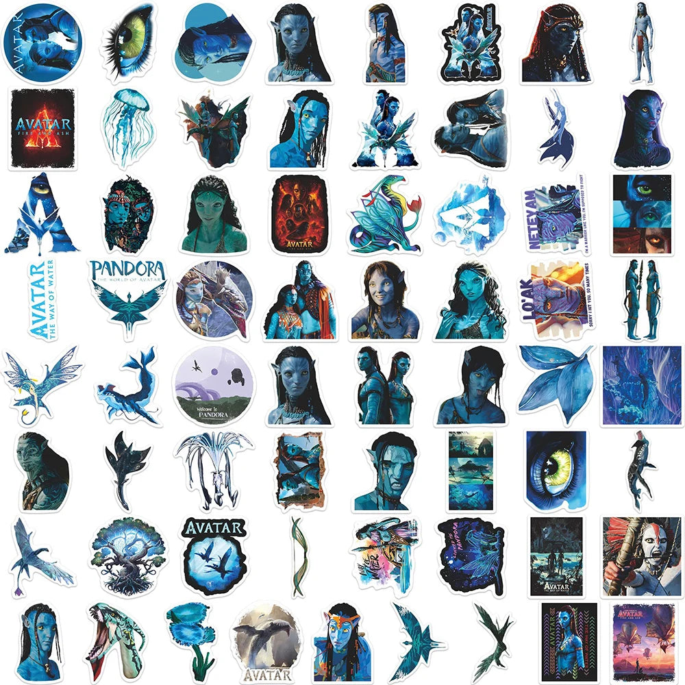 10/30/65pcs Hot Disney Movie Avatar 3：Fire and Ash Stickers Cartoon Graffiti Decals DIY Luggage Notebook Phone Sticker Toy Gift