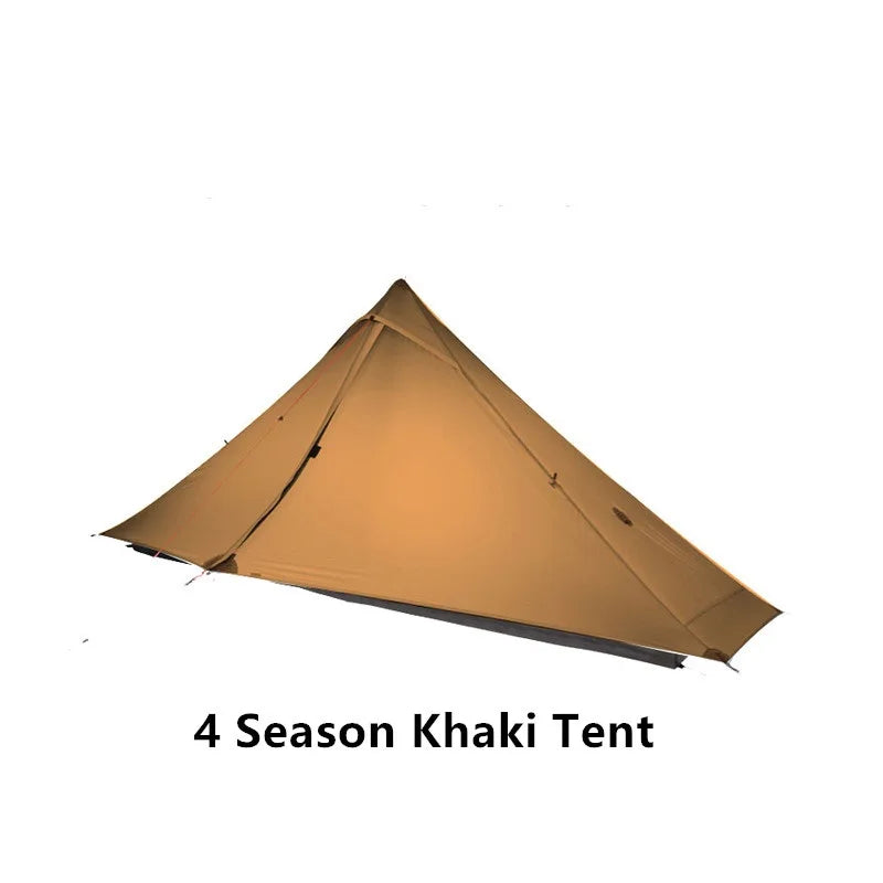 3F UL GEAR LanShan 1 pro 1 Person  Outdoor Ultralight Camping Tent 3/4 Season 230*80*125CM Two Side 20D Silnylon